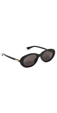 Bottega Veneta BV1415SK Sunglasses Black-Black-Grey One Size
