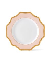 Dusty Rose Rimmed Bread & Butter Plate