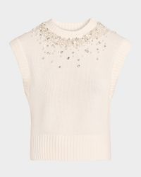 Candra Embellished Knit Vest