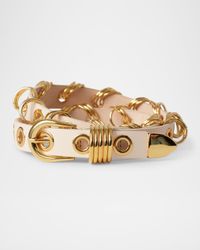 Revenge Grommet Rivet & Rings Leather Belt