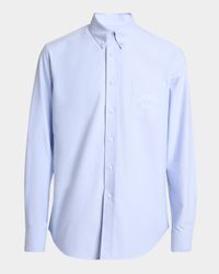 Men's Embroidered Logo Pocket Button-Down Shirt