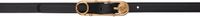 Versace Black Medusa Hardware Belt