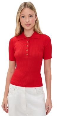 Nothing Please Stacey Shirt Tomato Red M