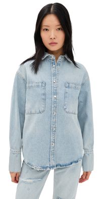 ANINE BING Dante Shirt Bleached Blue L