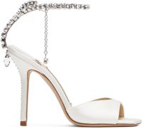 Jimmy Choo White Saeda 100 Heeled Sandals