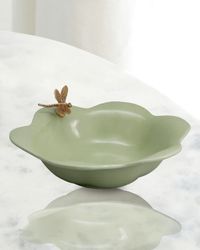 Dragonfly Celadon Bowl