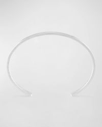 Men's Brushed Sterling Silver Ribbon Cuff Bracelet