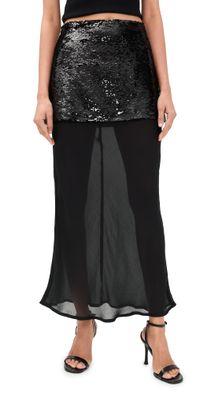 Madison the Label Aveline Maxi Skirt Black XL