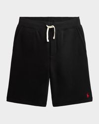 Kid's Embroidered Pony Fleece Shorts, Size S-XL