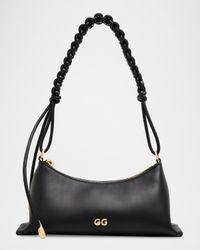 Osa Woven-Strap Leather Shoulder Bag