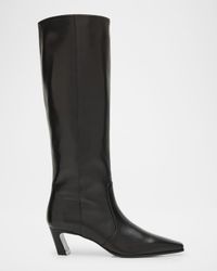 Stassi Leather Knee-High Boots