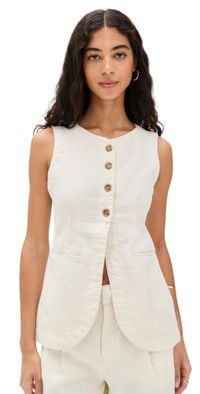 DL1961 Amalie Linen Top Flax Linen (Linen) L