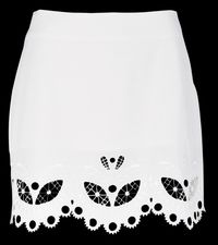 Berenice - Jupe courte en broderie anglaise - Taille 40 - Blanc