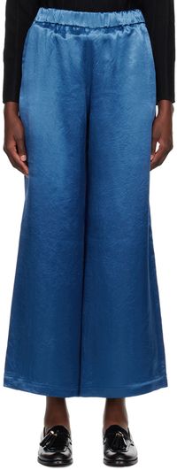 MM by Max Mara Pantalon Acanto bleu