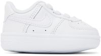 Nike Baby White Force 1 Crib Sneakers