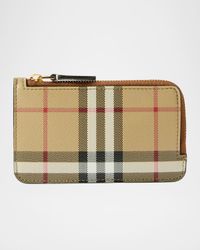Sommerset Check Zip Card Holder