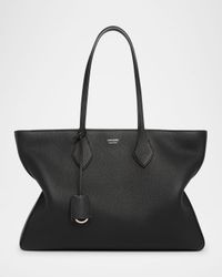 Star Zip Leather Tote Bag