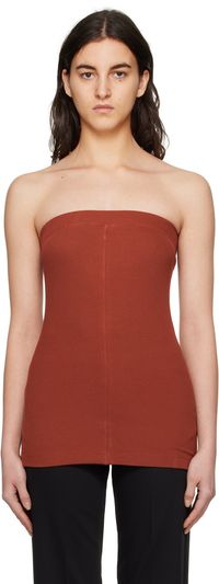 BITE Orange Rib Tank Top
