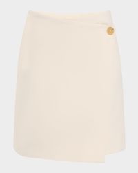 Esma Wrap-Front Mini Skirt