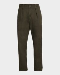 Men's Relaxed-Fit Pleated Chino Pants