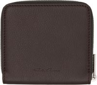 Rick Owens Brown Hollywood Zipped Wallet