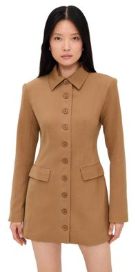 Lioness Cheri Mini Dress Mocha Mousse L