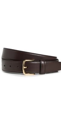 Vince 32mm Stitched Fe Belt Cacao Brown XS