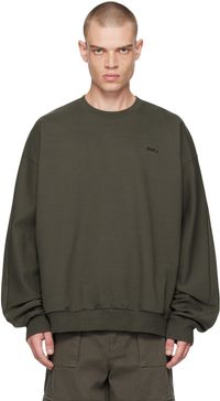 Juun.J Gray Crewneck Sweatshirt