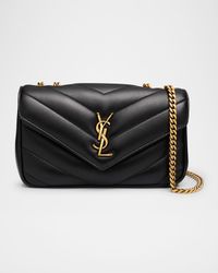 Loulou Small YSL Shoulder Bag in Quilted Leather