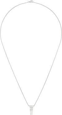 Rick Owens Silver Hollywood Mini Trunk Charm Necklace