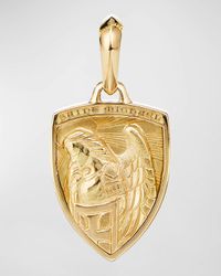 Men's St. Michael Amulet in 18K Gold, 26mm
