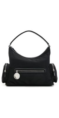 Stella McCartney Dartmoor Nylon Shoulder Bag Ultra Black One Size
