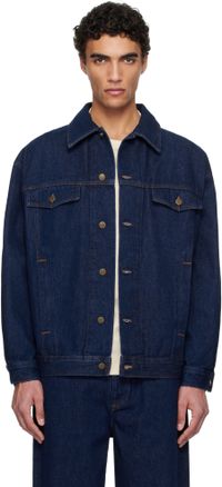 A.P.C. Navy Elvis Denim Jacket