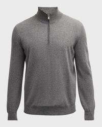 Men's Cashmere Quarter-Zip Sweater