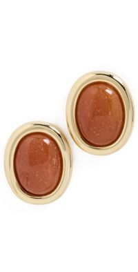 Luv Aj Sunset Stone Studs Gold One Size