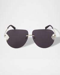 Men's Alexandria Metal Round Sunglasses