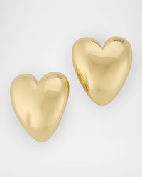 Heart Huggie Earrings, Large