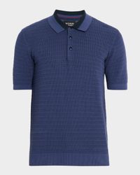 Men's Structure-Knit Polo Shirt