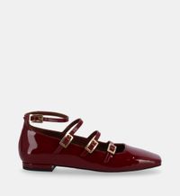 Alohas - Ballerines mary jane en cuir - Taille 42 - Rouge