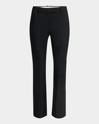 Tailored Cropped Wool Trousers