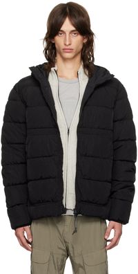 C.P. Company Blouson noir en Chrome-R rembourré en duvet à verres