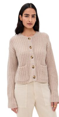 By Malene Birger Cierrou Rib Cardigan Cobblestone M
