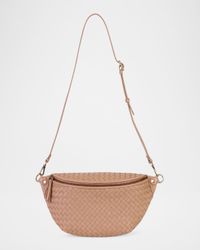 Alex Sling Woven Leather Shoulder Bag