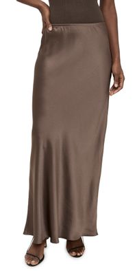 Leset Barb Bias Skirt Taupe S