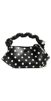 GANNI Bou Mini Printed Bag Black One Size