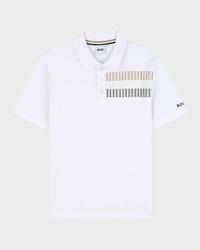 Boy's Bands Logo-Print Short-Sleeve Polo Shirt, Size 6-12
