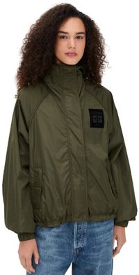 GANNI Flyweight Nylon Barn Jacket Kalamata S/M