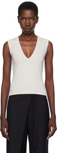 FLORE FLORE Gray Dewi Tank Top