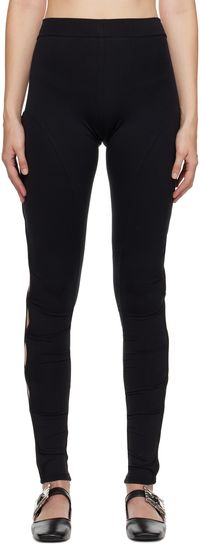 lesugiatelier Black Vented Leggings