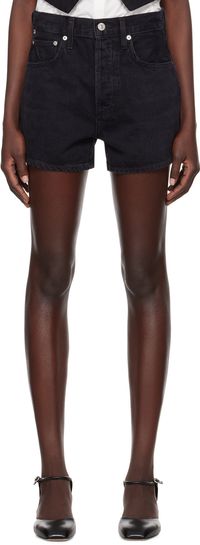 Citizens of Humanity Black Marlow Denim Shorts